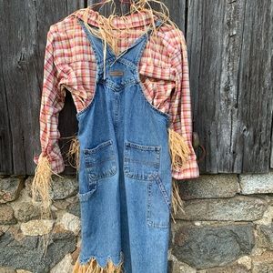 Kids scarecrow overalls size 5/6
